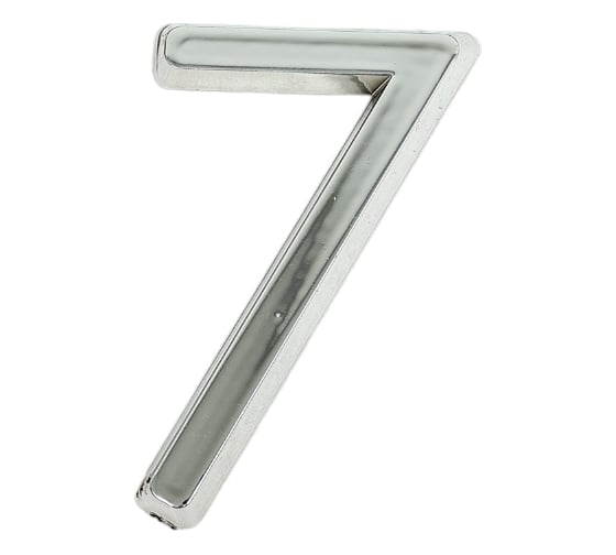 Изображение товара Самоклеящаяся цифра FUARO "7" ABS (50x37) CP хром 46911