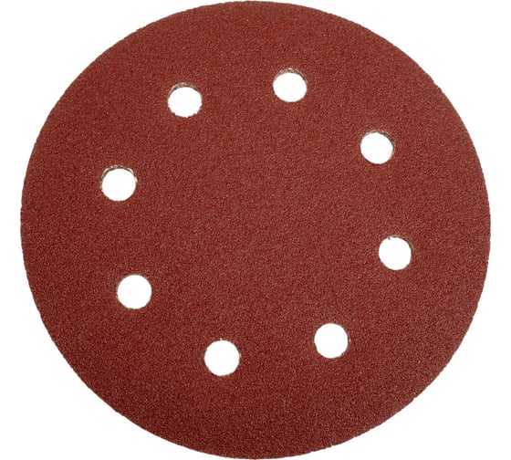 Изображение товара Шлифлист круглый самосцепляющийся 5 шт, 180 мм, Р80 для стен и потолков WORTEX WSD318080W504