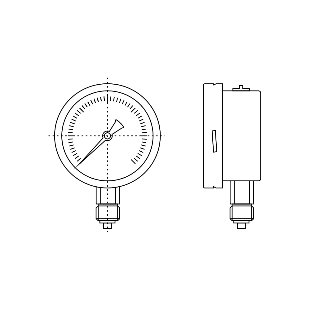 Манометр A-Flow G22-S-4N-63A-V1,5bar