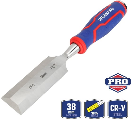 Изображение товара Стамеска-долото WORKPRO 38 мм, CR-V кованая сталь WP243012