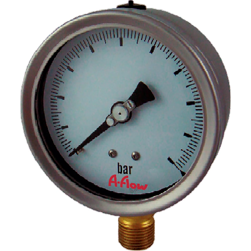 Изображение товара Манометр из нержавеющей стали 0-25 бар D100 NPT 1/2" A-Flow