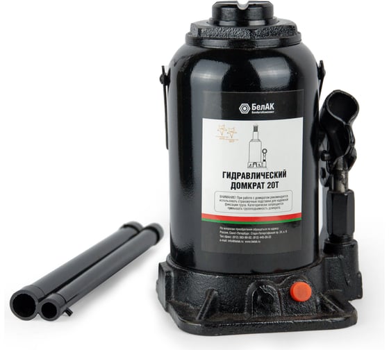 Изображение товара Домкрат БелАК 20 т, TUV, 2 клапана БАК.00036