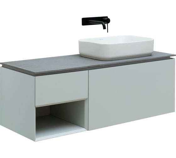 Изображение товара Тумба ALLEN BRAU 1.21008.PWM INFINITY 120 R 1+1, рapyrus white matt 274270 00274270