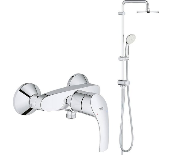 Изображение товара Душевая система со смесителем GROHE New Tempesta 200 хром 124410