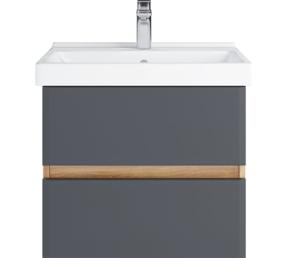 Изображение товара Подвесная тумба Sanstar инфинити 60 с раковиной фест 60 (комплект) для ванной комнаты 392.1-1.4.1.КФЕС