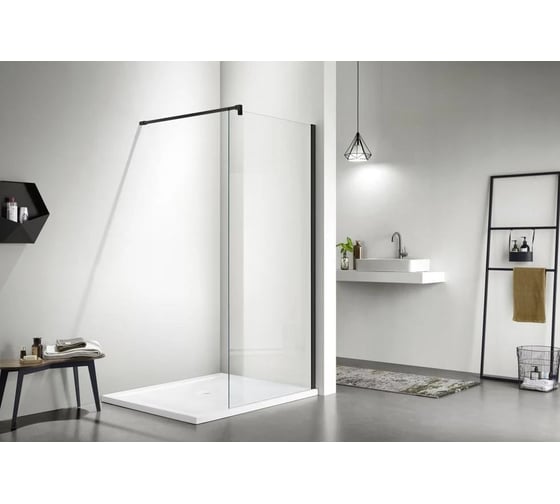 Изображение товара Душевая перегородка Aquatek walk in с держателем aq wiw 08020bl 00000126542