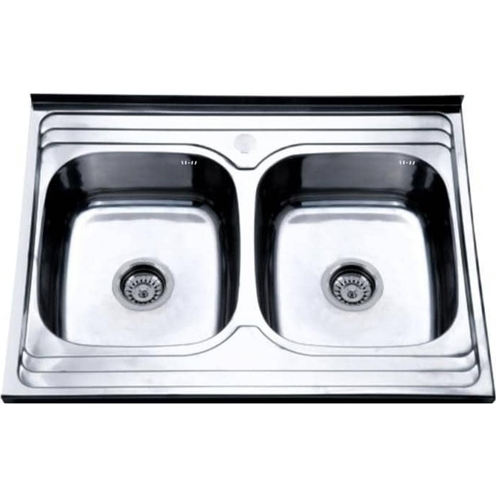 Изображение товара Кухонная мойка из нержавеющей стали ростовская мануфактура MG6-8060-2 с двумя чашами
