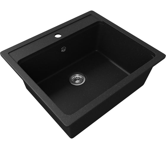 Изображение товара Кухонная мойка Teymi Helmi 57x50, черная матовая T120107 ЦБ-00266890