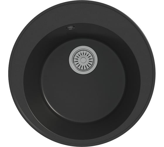 Изображение товара Мойка для кухни Teymi D48 круглая черная матовая Lina Smart T120102 ЦБ-00266890 ЦБ-00266891