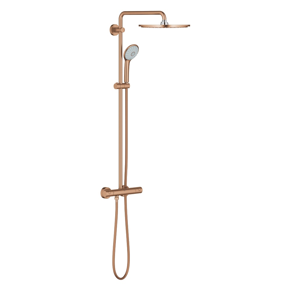 Душевая система GROHE Euphoria System 310 с термостатом для настенного монтажа, теплый закат матовый 26075DL0