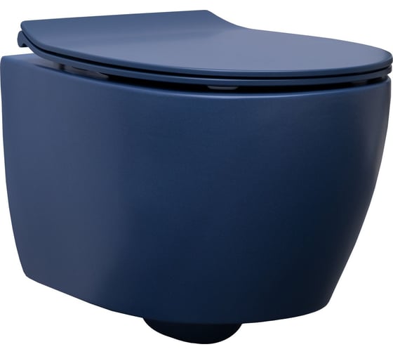 Изображение товара Подвесной унитаз ALLEN BRAU 4.11004.ID FANTASY rimless, без сиденья, 510x363мм, индиго 311886 00311886