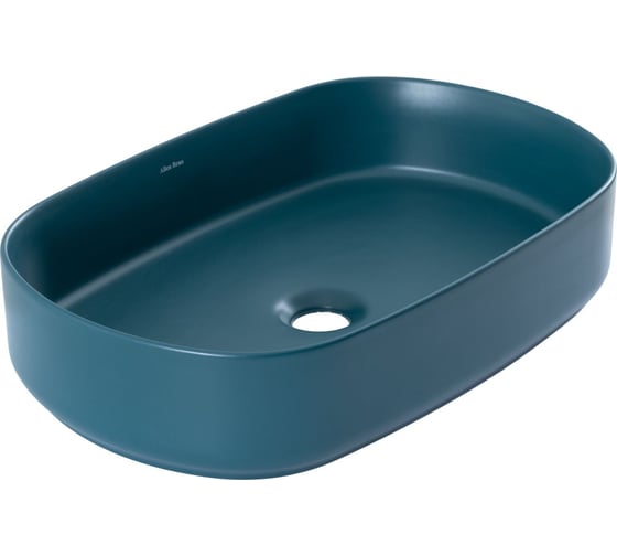 Изображение товара Раковина ALLEN BRAU 4.11022.PT FANTASY Oval керамика, накладная, без отв., 550x360мм, петроль 311902 00311902
