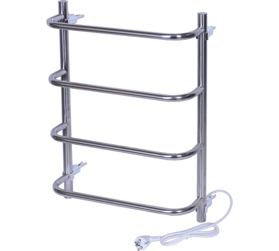 Изображение товара Электрический полотенцесушитель ТЕРА Мост 400х600 с греющим кабелем, 4 перекладины ПСН-12-01