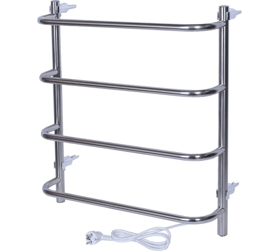 Изображение товара Электрический полотенцесушитель ТЕРА Мост 500х600 с греющим кабелем, 4 перекладины ПСН-12-02