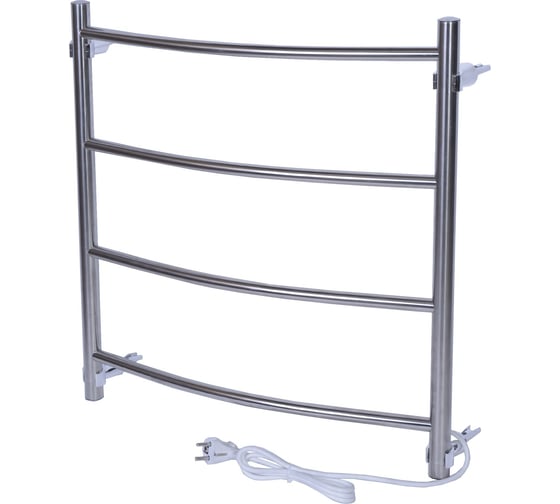 Изображение товара Электрический полотенцесушитель ТЕРА Ребро 500х600 с греющим кабелем, 4 перекладины ПСН-10-02