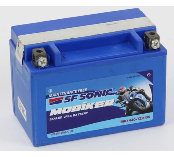 Изображение товара Аккумуляторная батарея SF Sonic Mobiker 12 В/8 Ач (tz9-bs) MK1440-TZ9-BS
