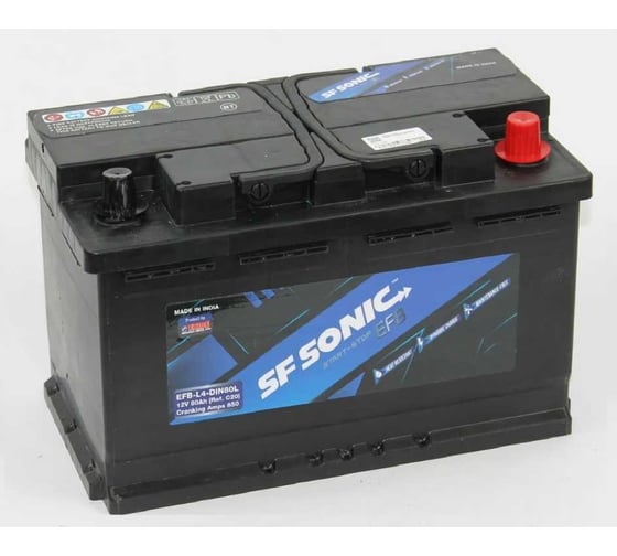 Изображение товара Аккумуляторная батарея SF Sonic Efb 6ст-80.0 EFB-L4-DIN80L