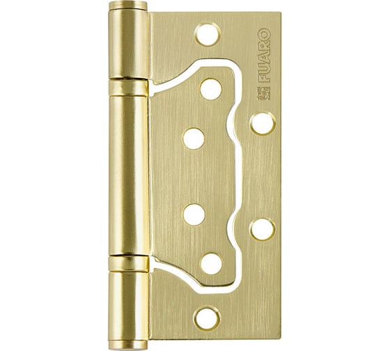 Изображение товара Универсальная петля без врезки FUARO IN4500W-BL SB (500-2BB/BL 100x2,5) матовое золото, блистер 31055