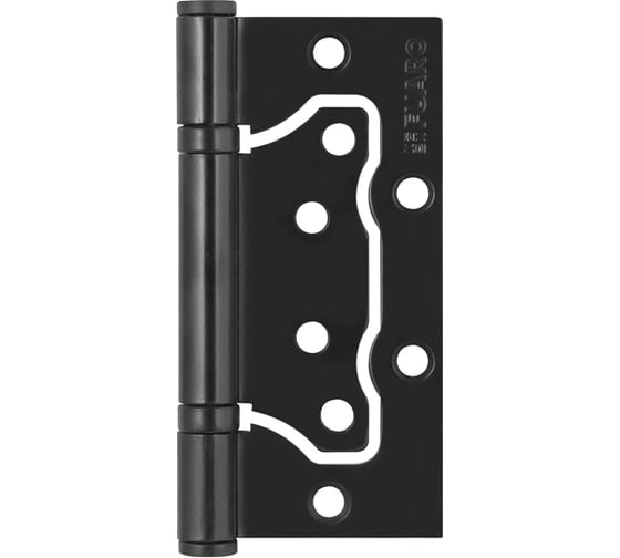 Изображение товара Универсальная петля без врезки FUARO IN4500W-BL BL (500-2BB/BL 100x2,5) черный матовый, блистер 39745