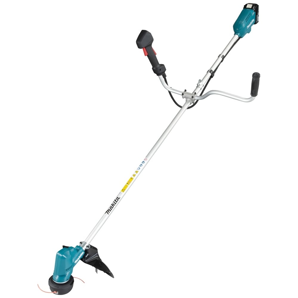 Изображение товара Аккумуляторная коса Makita LXT BL 18В с велорукояткой и двумя аккумуляторами