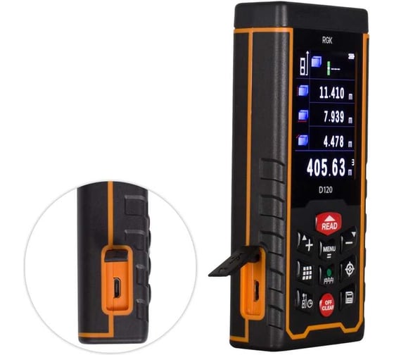 Изображение товара Лазерный дальномер RGK d120 с поверкой 755672
