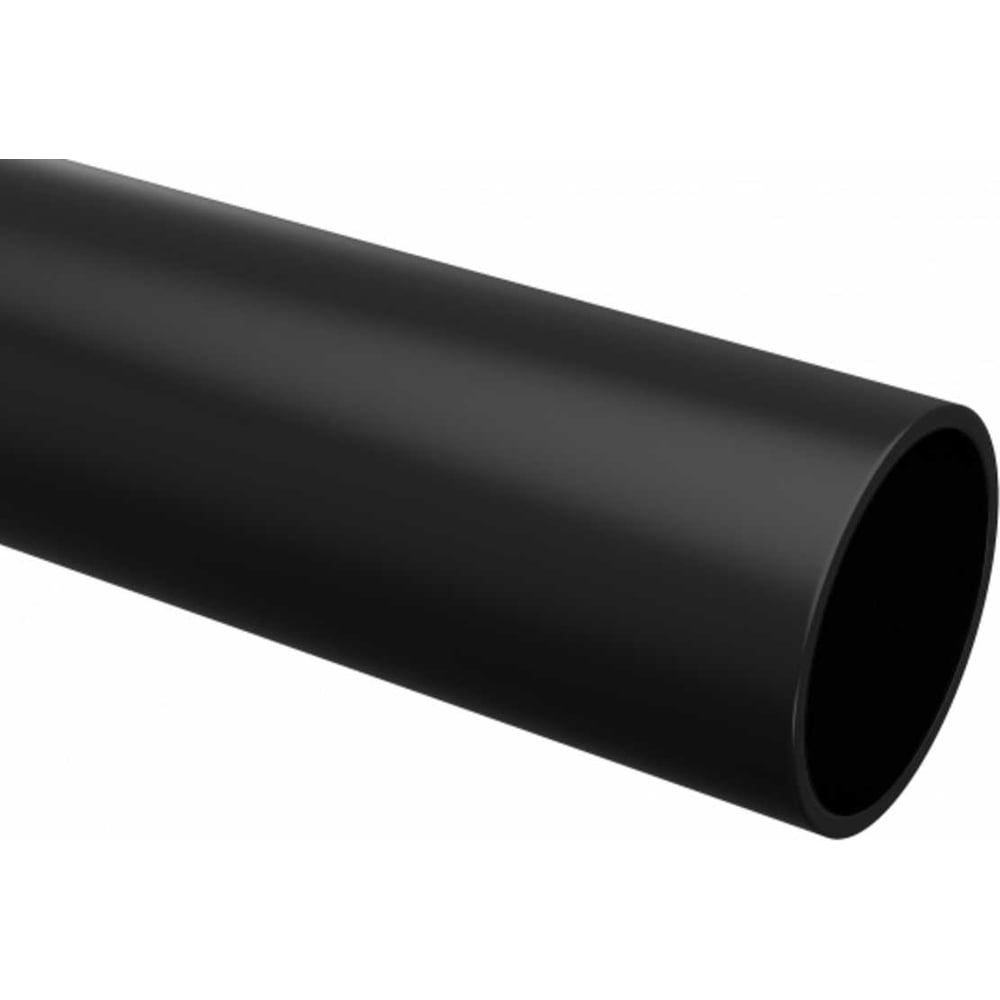Жесткая гладкая пвх труба EKF d16 мм (2 м) (50 м/уп) черная trg-16b-2m
