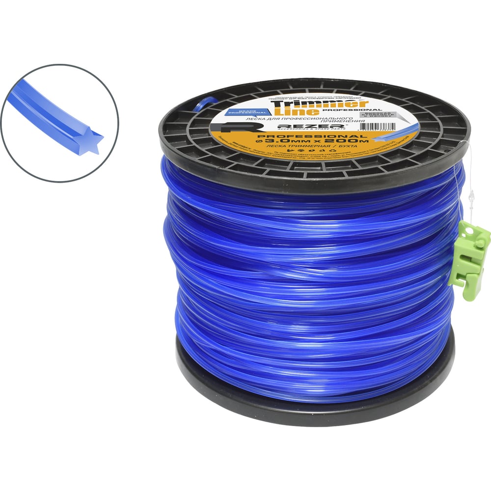 Изображение товара Леска PROFESSIONAL 3.0 мм 200 м звезда Rezer