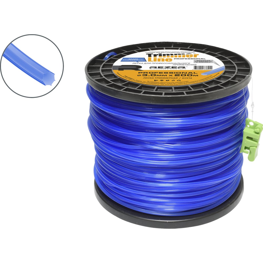 Изображение товара Леска PROFESSIONAL 3.0 мм 200 м семиугольник Rezer 03.007.00094