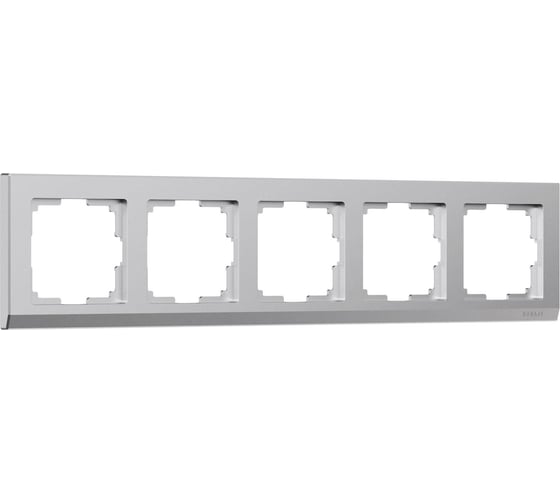 Изображение товара Рамка на 5 постов WERKEL stark серебряный матовый a063457