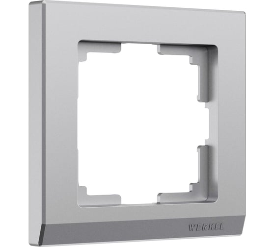 Изображение товара Рамка на 1 пост WERKEL stark серебряный матовый a063453
