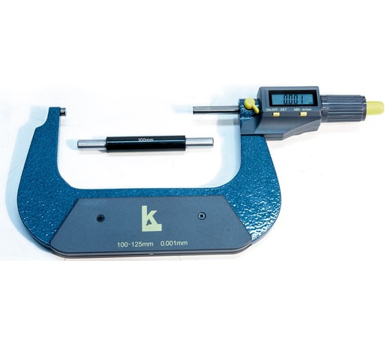 Изображение товара Микрометр цифровой МКЦ 100-125 0,001 1 кл. точности КАЛИБРОН 96433