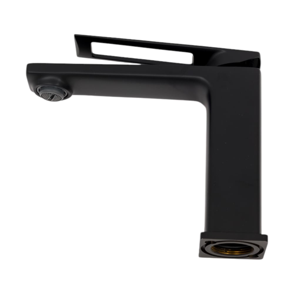 Изображение товара Смеситель для раковины HB10817-7 черный однорычажный с керамическим клапаном