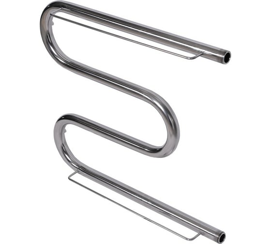 Изображение товара Водяной М-образный полотенцесушитель ТЕРА с полкой 500х400 наружная резьба 1 ПСВ-06-01