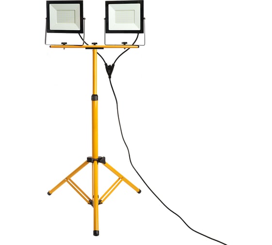Изображение товара Прожектор на штативе FERON 2х100W 6400К 220V черный IP65, LL-505 48506