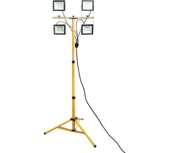 Изображение товара Прожектор на штативе FERON 4*50W 6400К 220V черный IP65, LL-506 48507