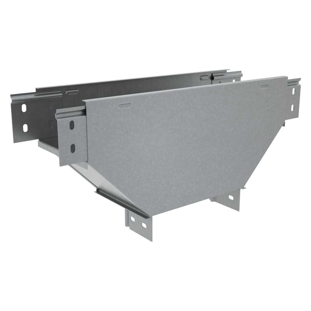 Т-ответвитель переходник Система КМ 50х300-600 мм верт. c разворотом трассы на 90 гр. ПЛЮС нижняя часть больше исходной PL3916 TDPVplus90-50-300-600