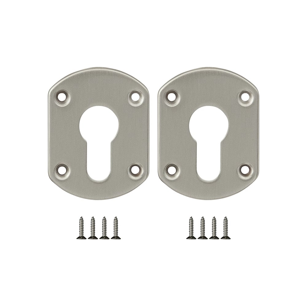 Изображение товара Накладка на цилиндр FUARO ESC.C+C/OV.set (ESC031) SN матовый никель