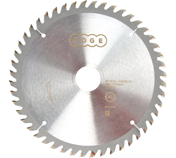 Изображение товара Диск пильный по дереву (190х30/20/16 мм; Z 48) EDGE by PATRIOT Patriot 810010006