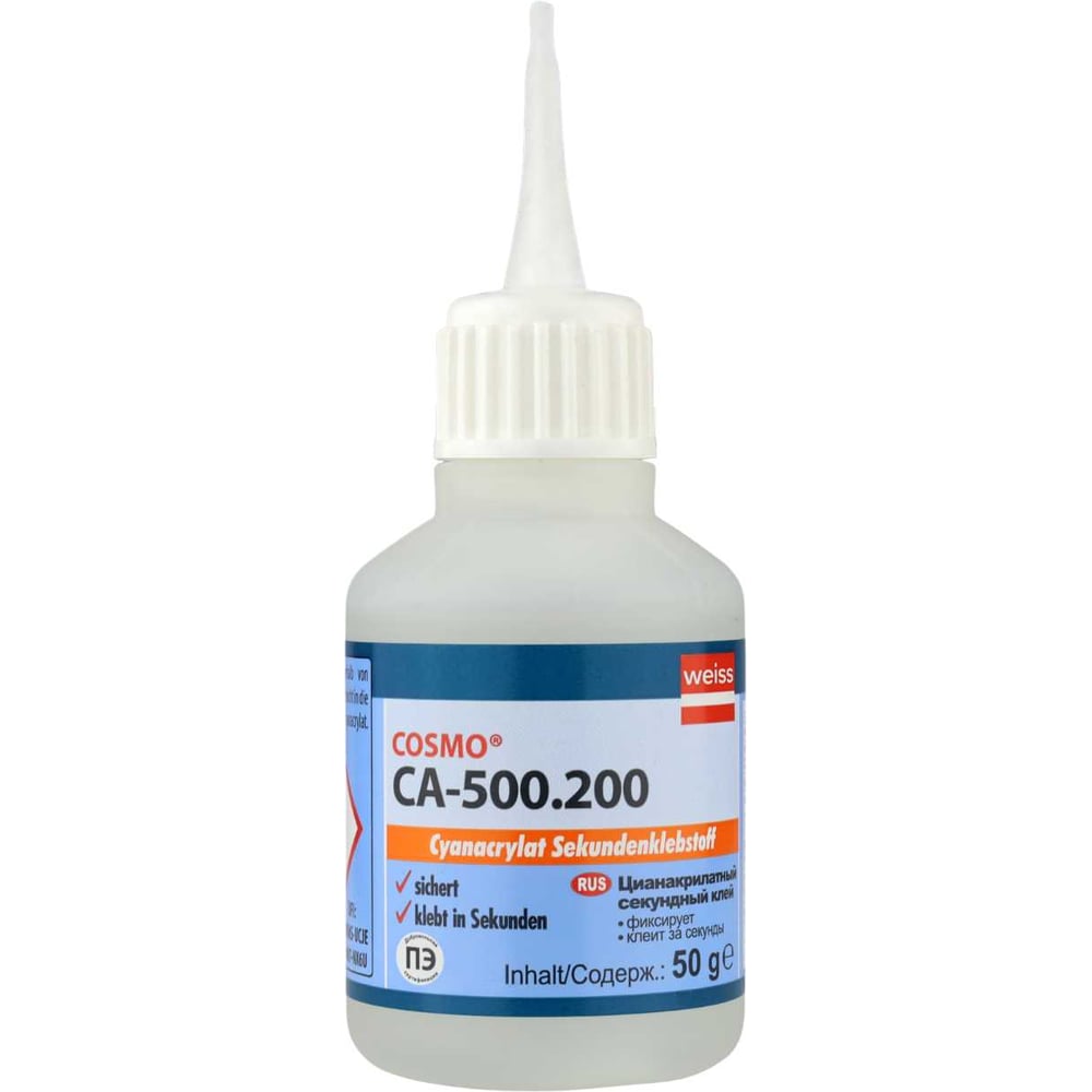 Изображение товара Клей цианоакрилатный COSMOFEN CA-12, 50 г CA-500.200-(50)