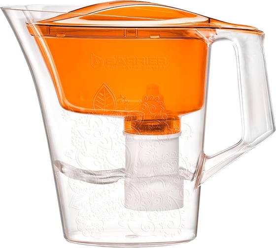 Изображение товара Фильтр-кувшин для очистки воды БАРЬЕР Танго 2,5 л, цвет оранжевый, с узором В294Р00