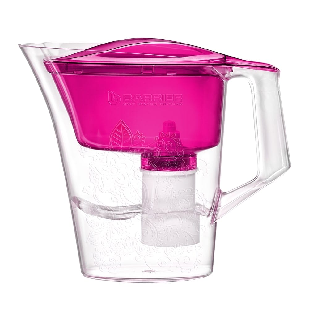 фото Фильтр-кувшин для очистки воды барьер танго 2,5 л, цвет пурпурный, с узором