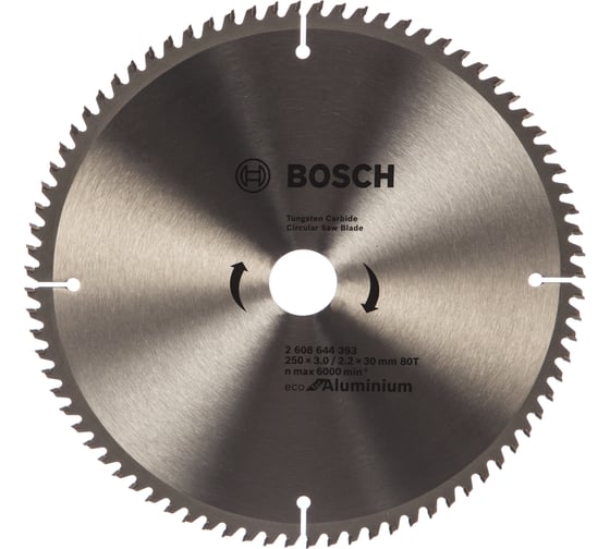 Изображение товара Пильный диск ECO AL (250x30 мм; 80T) Bosch 2608644393