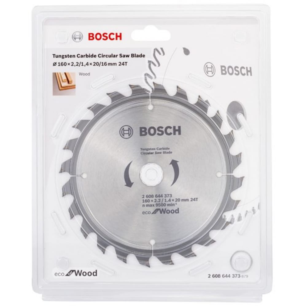 Пильный диск Bosch ECO WO 2608644373 - фото 1