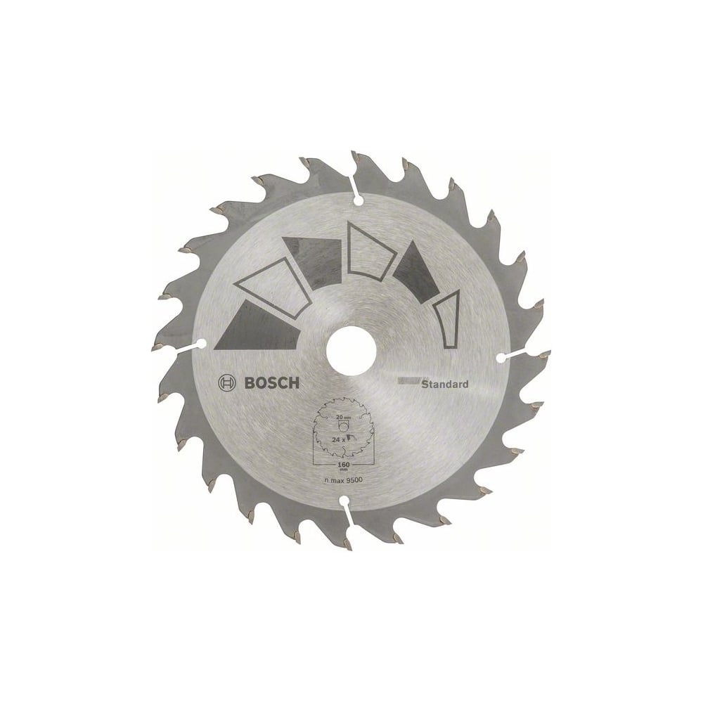 фото Пильный диск standard gt wo h 160x20/16-24 bosch 2609256810