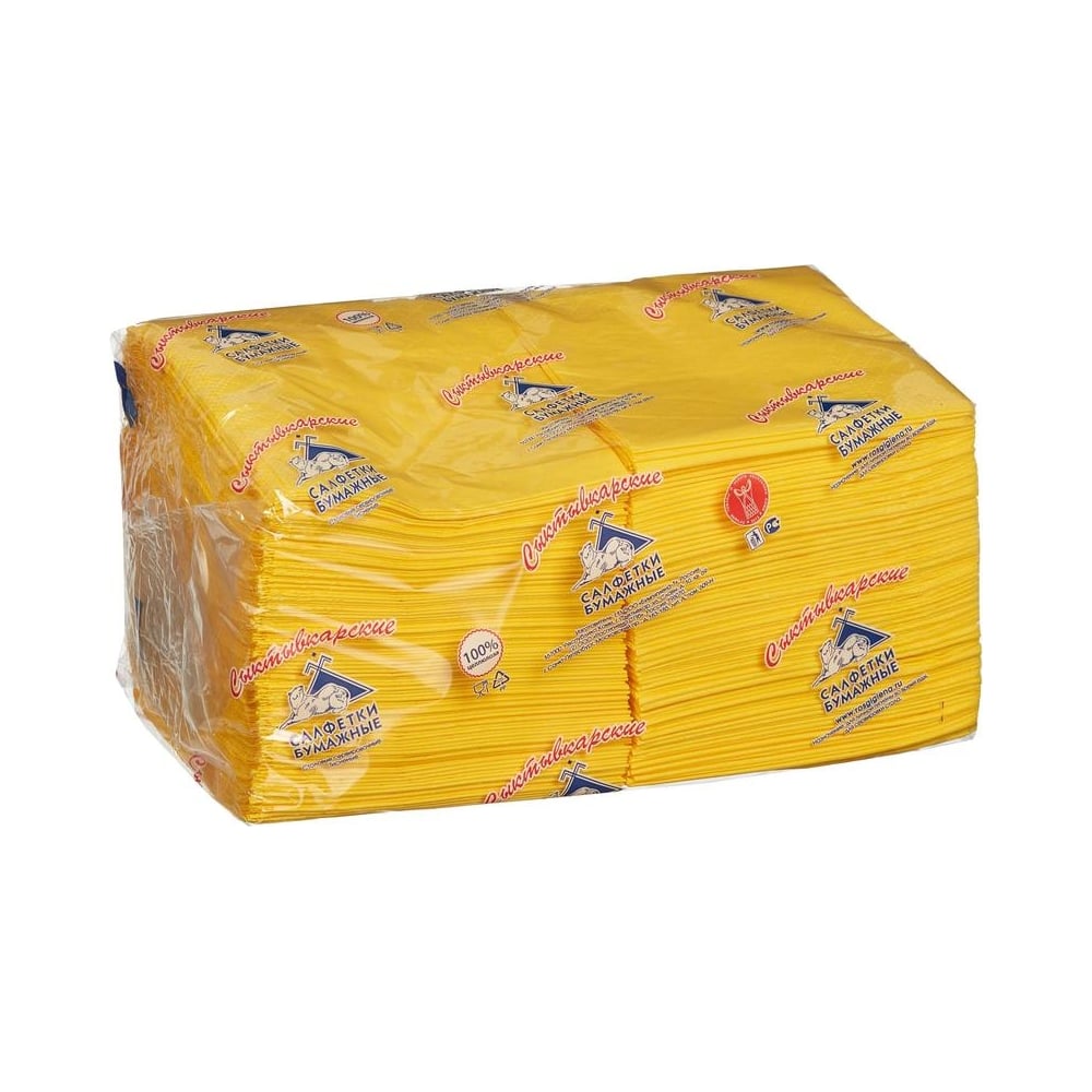 Салфетки ООО Комус салфетки для маникюра безворсовые плотные 560 шт 6 × 4 см желтый