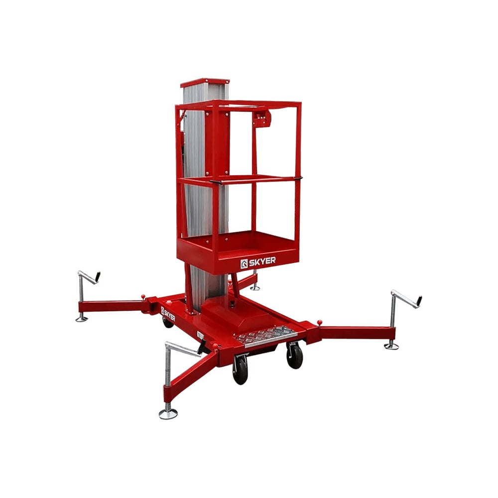 Изображение товара Одноместный телескопический подъемник SKYER GTWY9-100S DC высота 9 м профессиональный