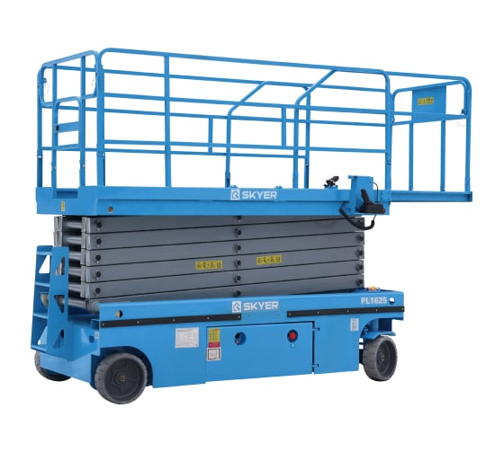 Изображение товара Самоходный ножничный подъемник с выдвижной платформой SKYER рабочая высота 16 м -LiM2 PL1625
