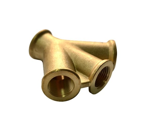 Изображение товара Муфта прямая - разветвитель на 3 выхода (5 шт; 4хF3/8; латунь) HUBERTH RP208354