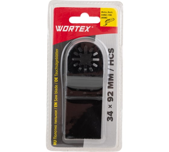 Изображение товара Полотно пильное по дереву/пластику 34x92 мм WORTEX SMS3492W2018