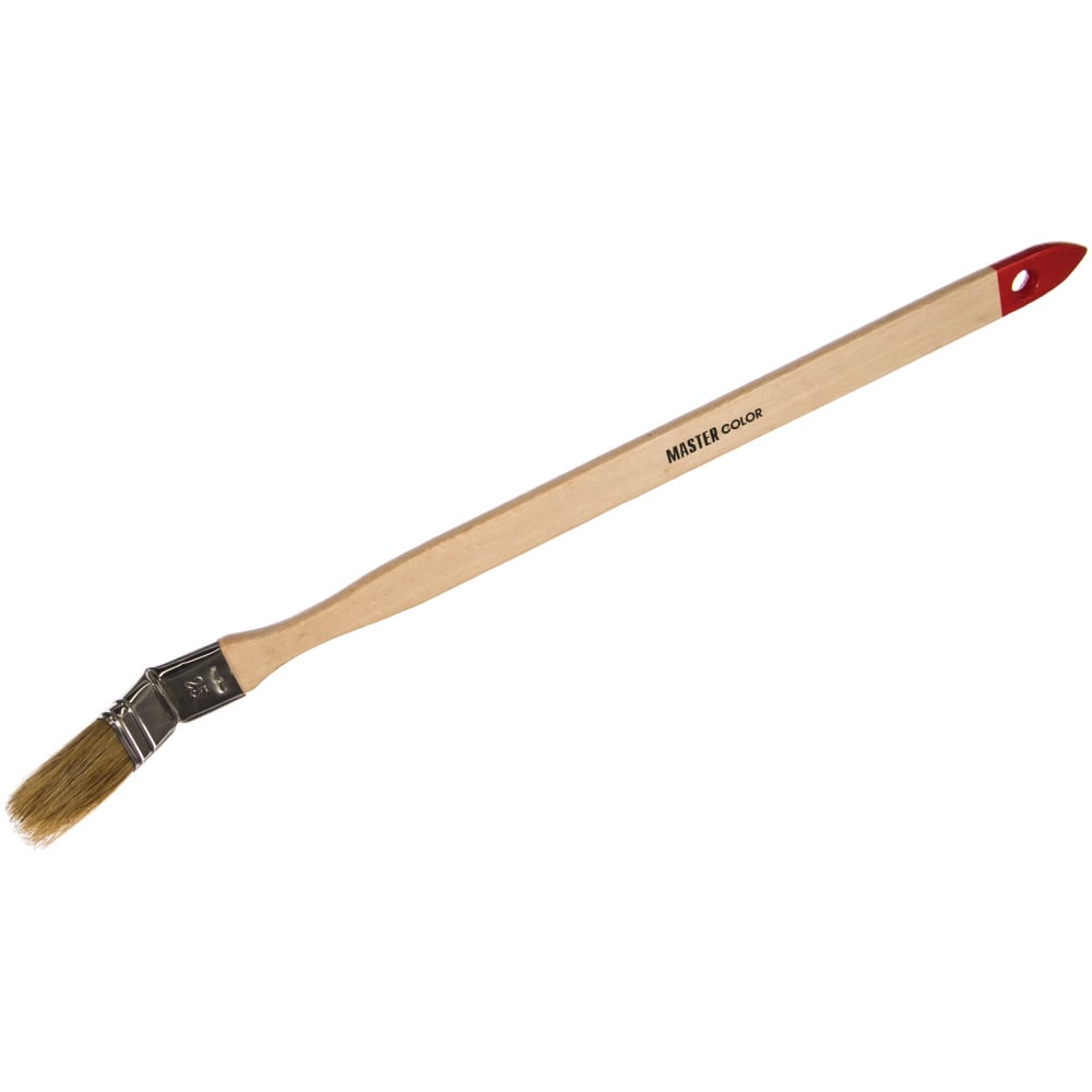 фото Радиаторная кисть, толщина 11мм, натуральная щетина, нержавеющий обжим, деревянная ручка, ширина 25мм мaster color 30-0301